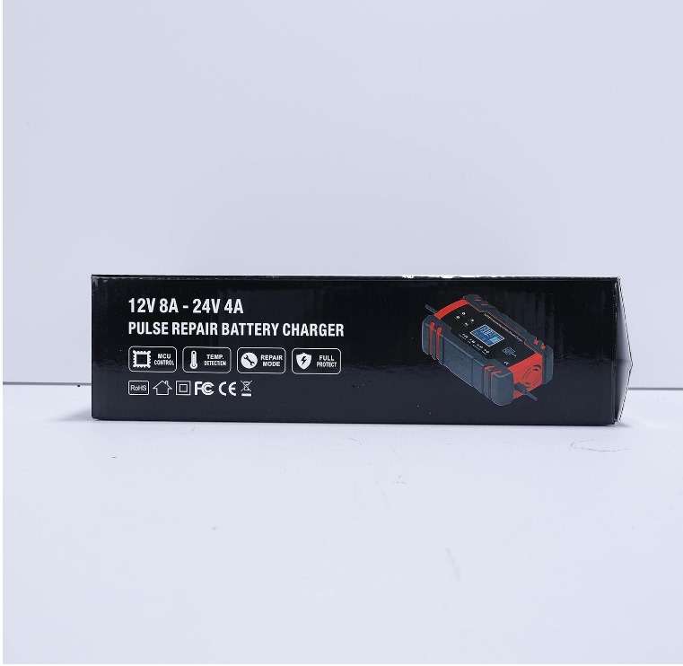 Auto Battery Charger Red Automatic 8A 12V 24V