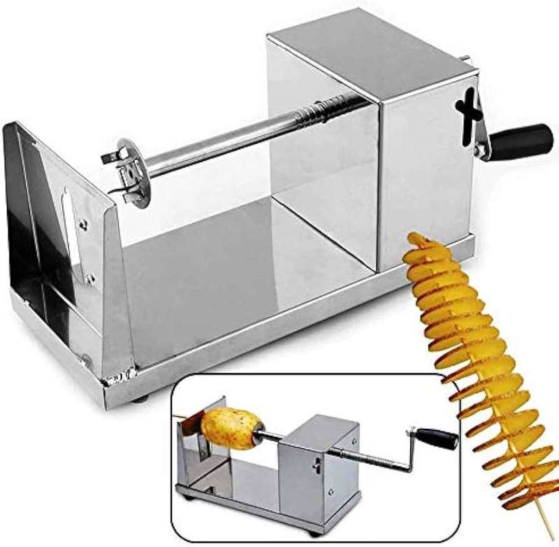 SPIRAL POTATO SLICER  STAINLESS STEEL