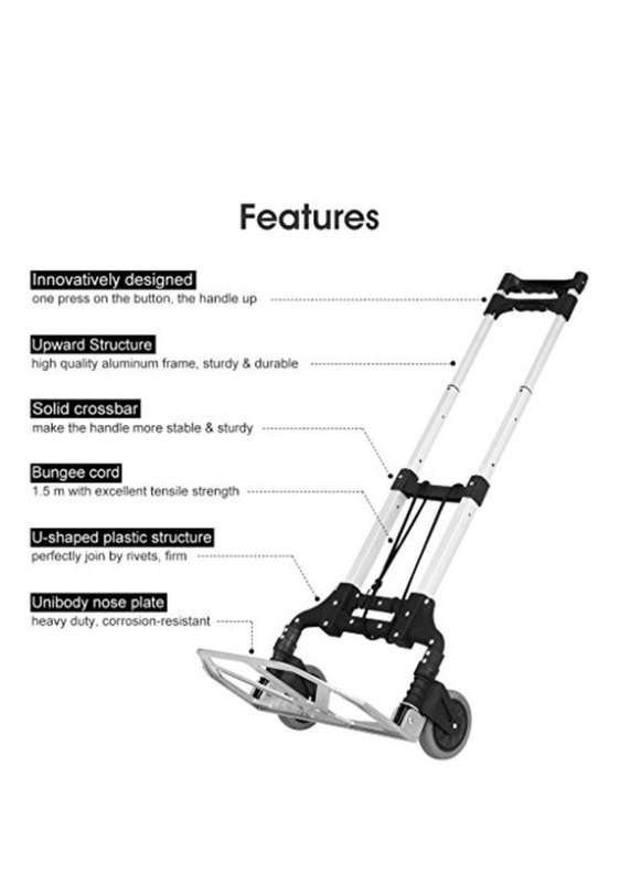 75Kg Multi Function Heavy Duty Folding  Hand Trolley