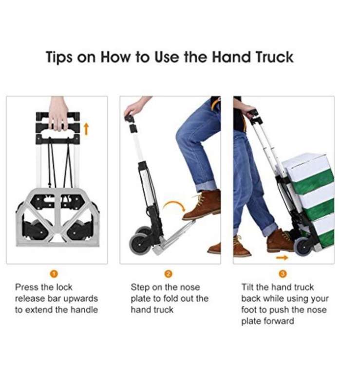 75Kg Multi Function Heavy Duty Folding  Hand Trolley