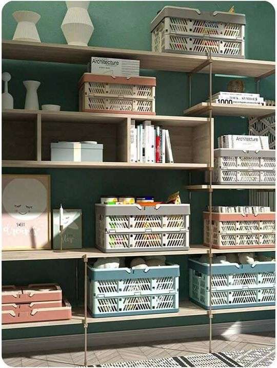 MULTIFUNCTIONAL  COLLAPSIBLE STORAGE BASKET