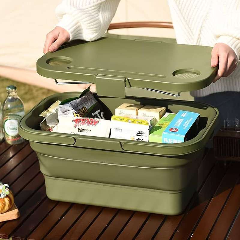 2-in-1 Picnic Basket + Table Foldable