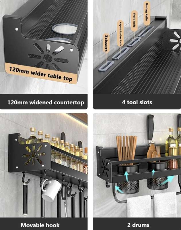 All-in-one Kitchen Wall Rack
