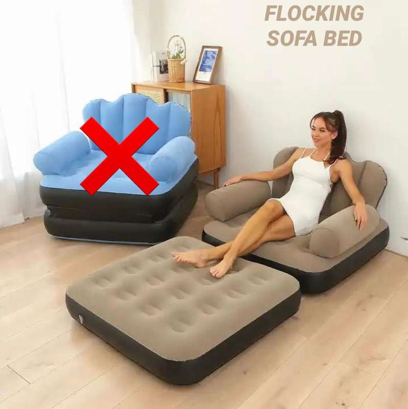 FLOCKING SOFA BED  INFLATABLE