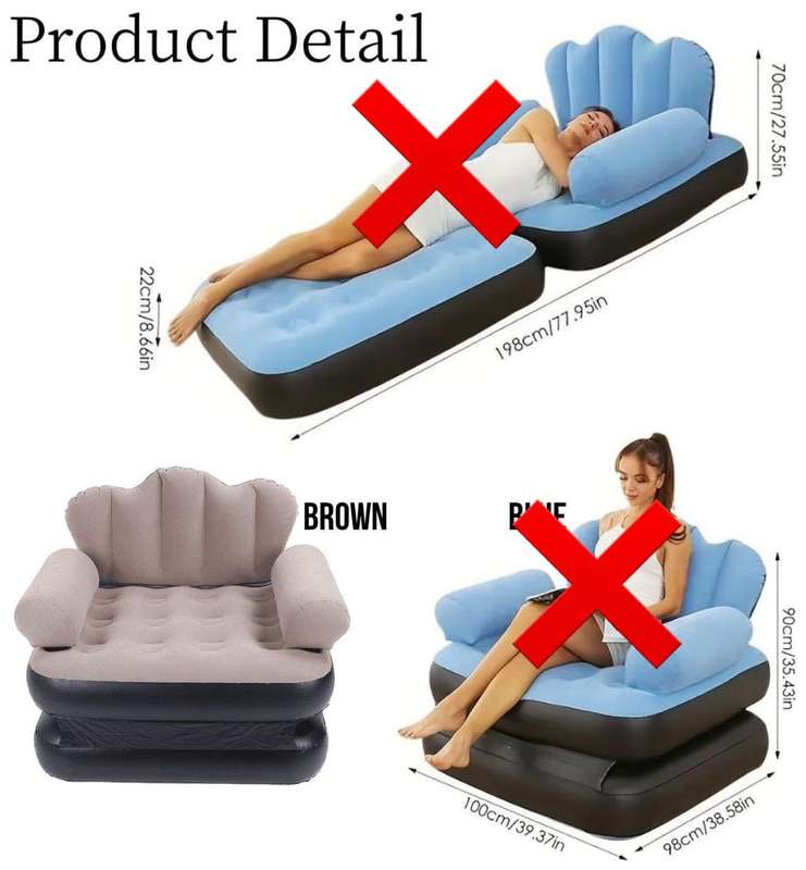 FLOCKING SOFA BED  INFLATABLE