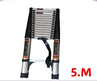 5M Telescopic Ladder Aluminum Alloy Foldable Extension Ladder