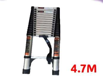 4.7M Telescopic Ladder Aluminum Alloy Foldable Extension Ladder