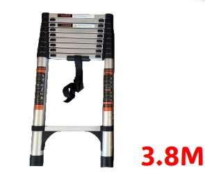 3.8M Telescopic Ladder Aluminum Alloy Foldable Extension Ladder