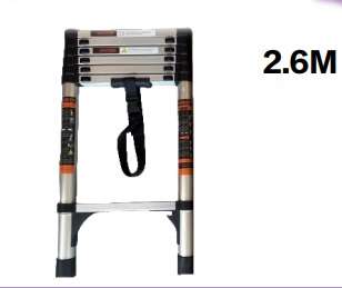2.6M Telescopic Ladder Aluminum Alloy Foldable Extension Ladder