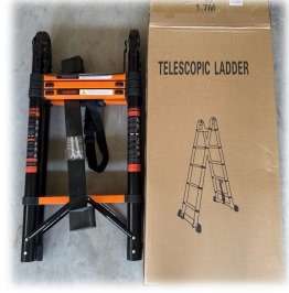 1.7M Carbon steel telescopic ladder