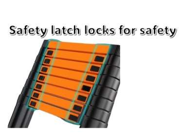 3.1M Carbon steel telescopic ladder