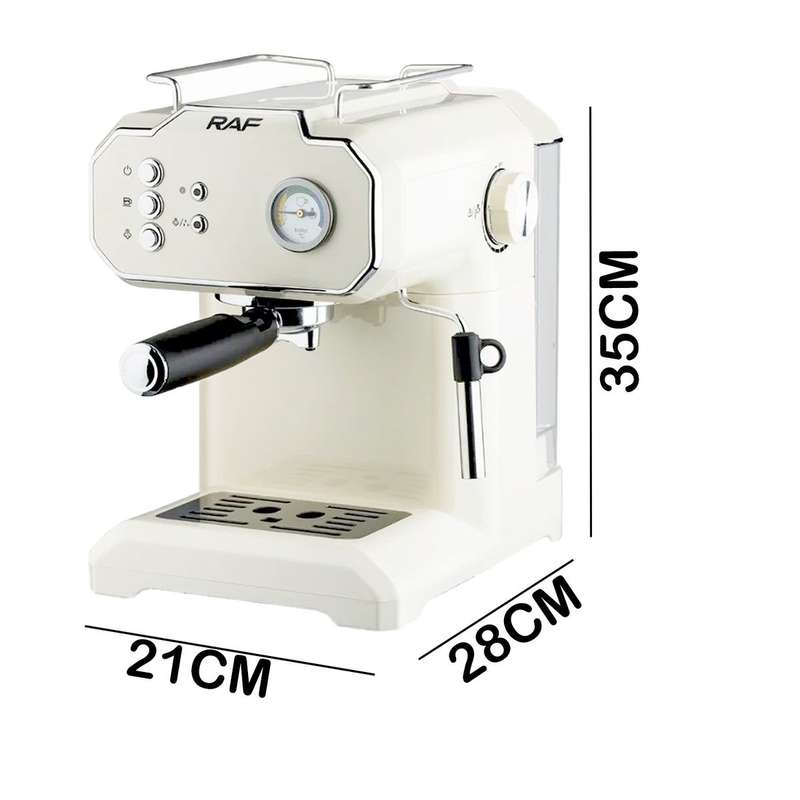 RAF Twin Brew Pro - 20Bar Espresso & Cappuccino Coffee Maker
