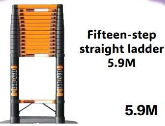 5.9M Carbon steel telescopic ladder