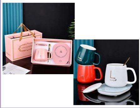 Electric Cup Coffee Warmer Set