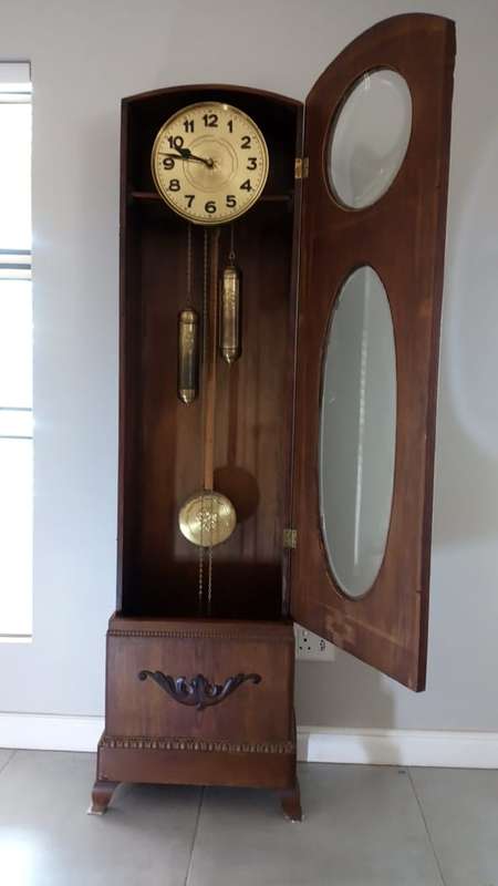 German art deco grandfather clock