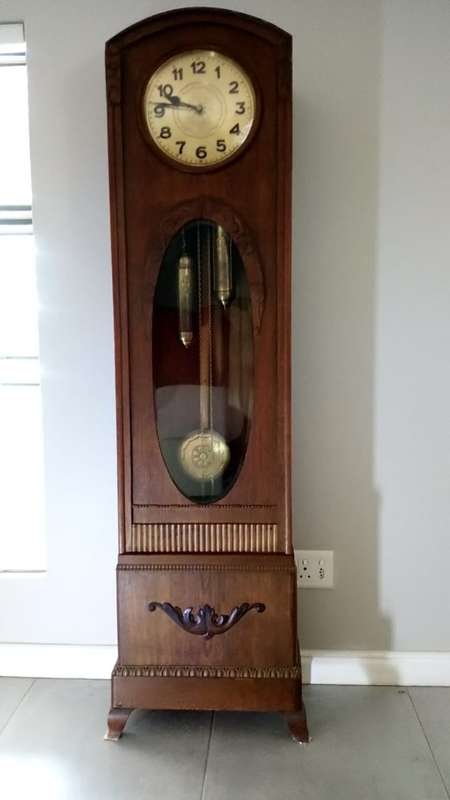 German art deco grandfather clock