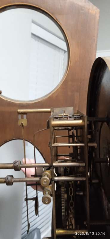 German art deco grandfather clock