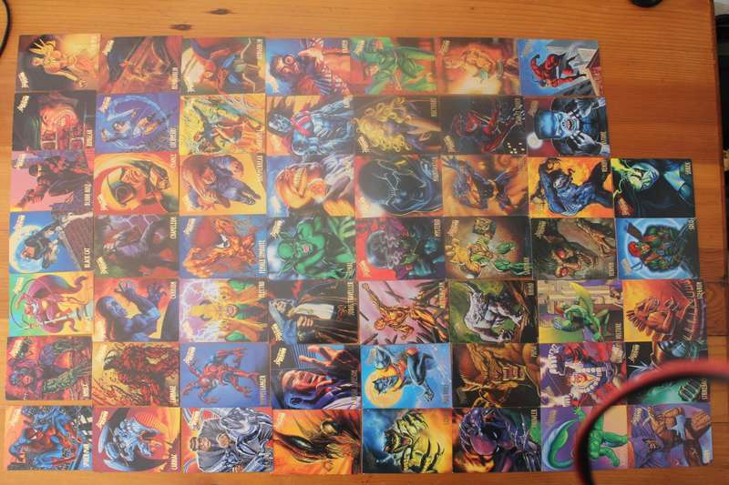 1995 fleer ultra spiderman -  54 base cards