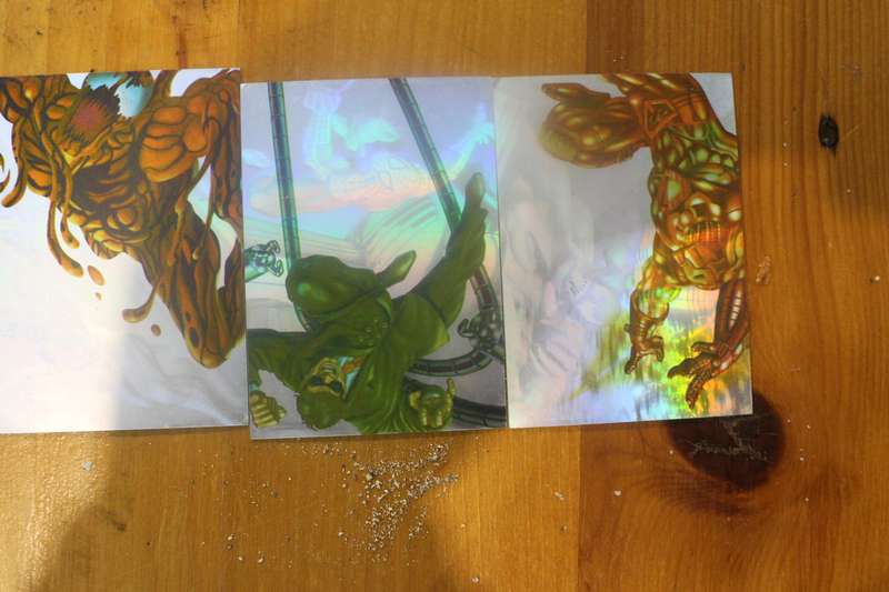 1995 fleer ultra spiderman holoblast -  3 cards