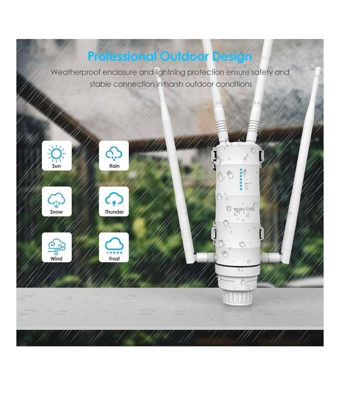 AC1200 Power Dual Band Outdoor Wi-Fi Range Extender