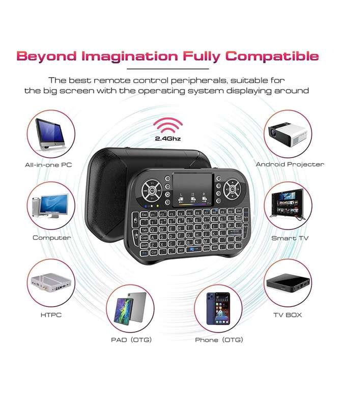 Mini Bluetooth Keyboard and Mouse Perfect for PC, Android, TV Box