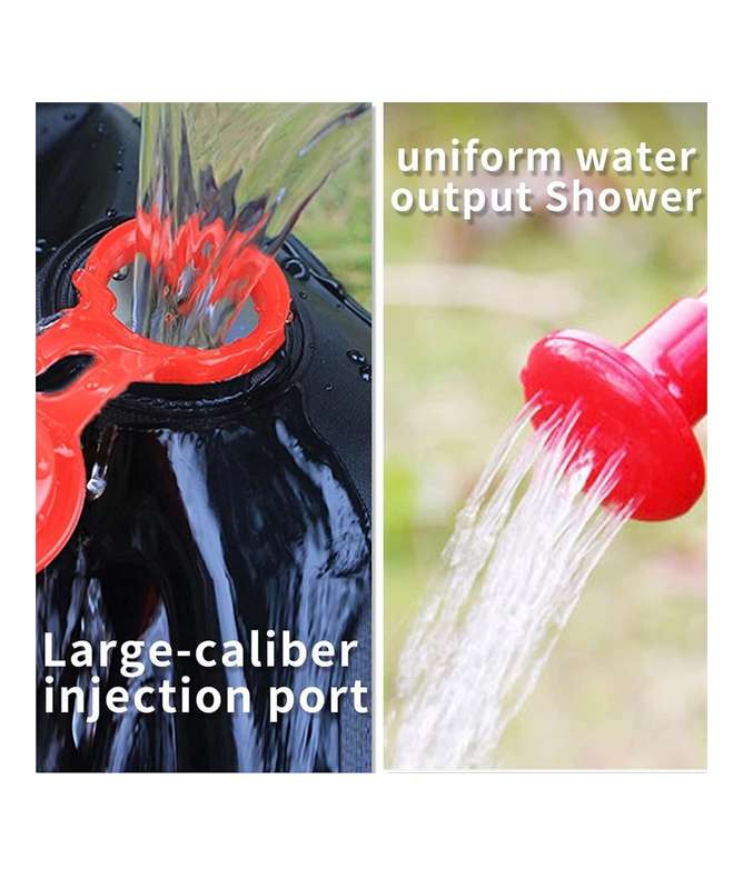 20L Black Solar Shower Portable