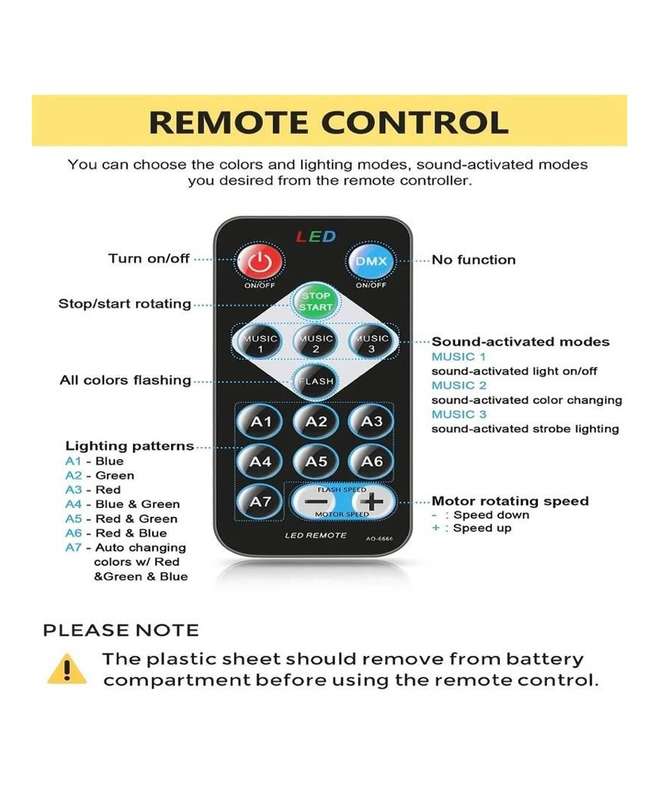 Remote Control DJ/Disco/party Lights