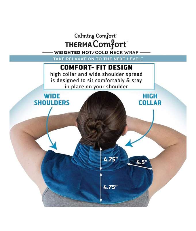 Weighted Hot and Cold Neck and Shoulder Deep Pressure Therapy Wrap