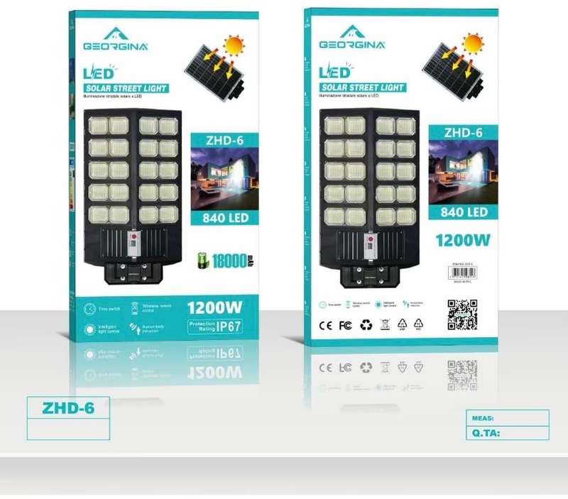Sensored Solar LED Street Light 1200W