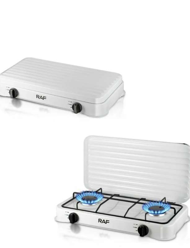 raf R.8033 Stainless Steel Manual Gas Stove (2 Burners)