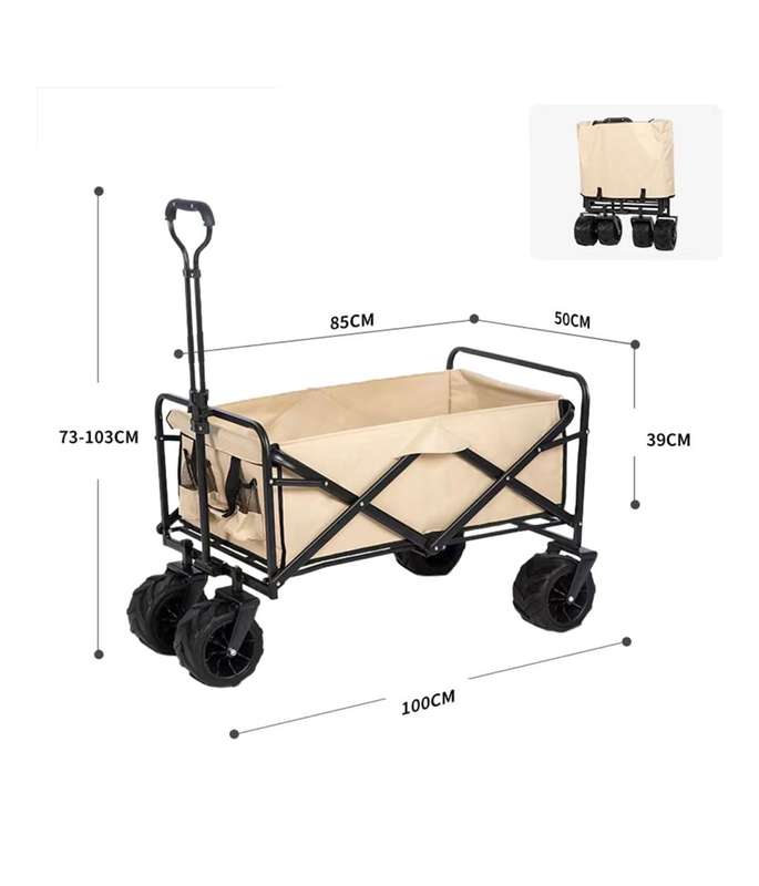 Collapsible Beach Folding Trolley/Wagon