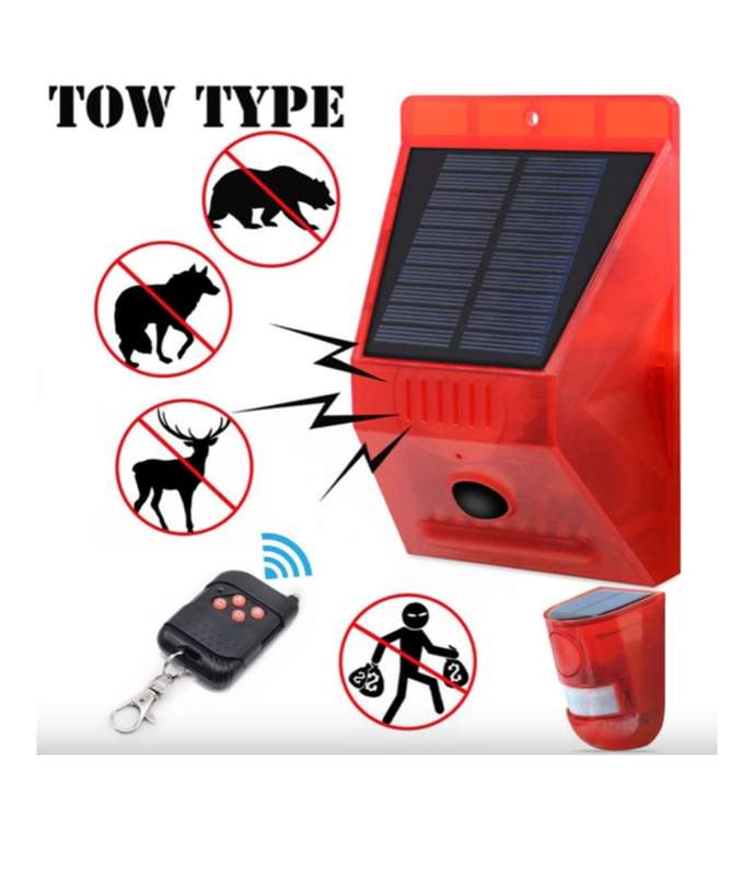 Solar Alarm With Remote Controller