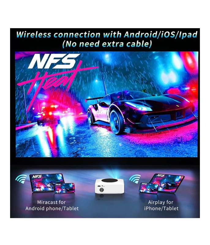 Portable Projector - Connects to your Phone - Full HD - WIFI - Airplay