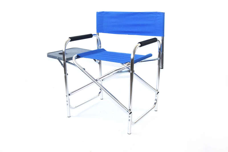 Aluminium Folding Director's Chair with Side Table