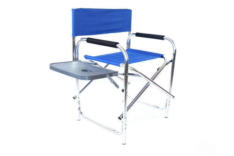 Aluminium Folding Director's Chair with Side Table