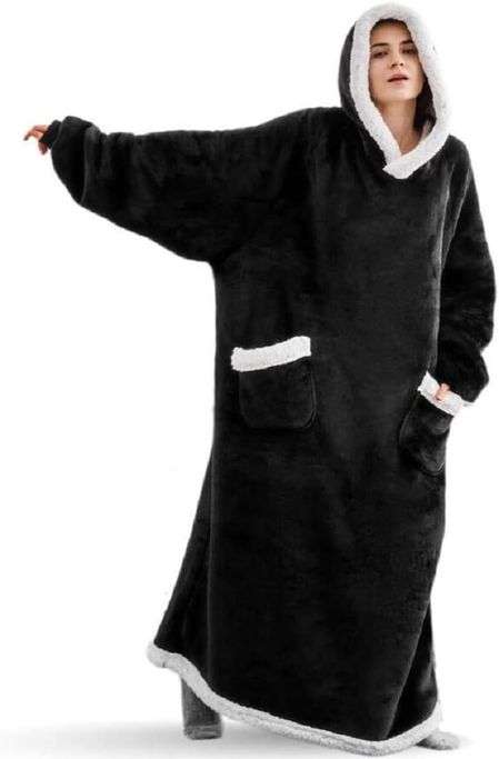 Extra Long Huggle Hoodie Blanket
