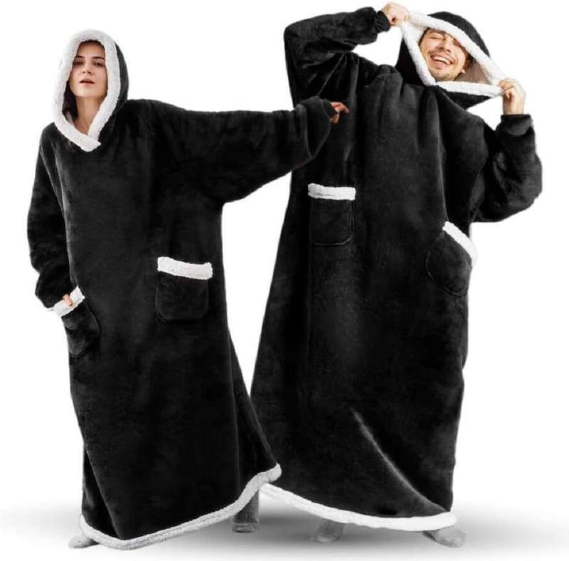 Extra Long Huggle Hoodie Blanket