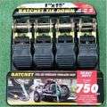 4 Piece Ratchet Tie Down - 4.5MX25MM