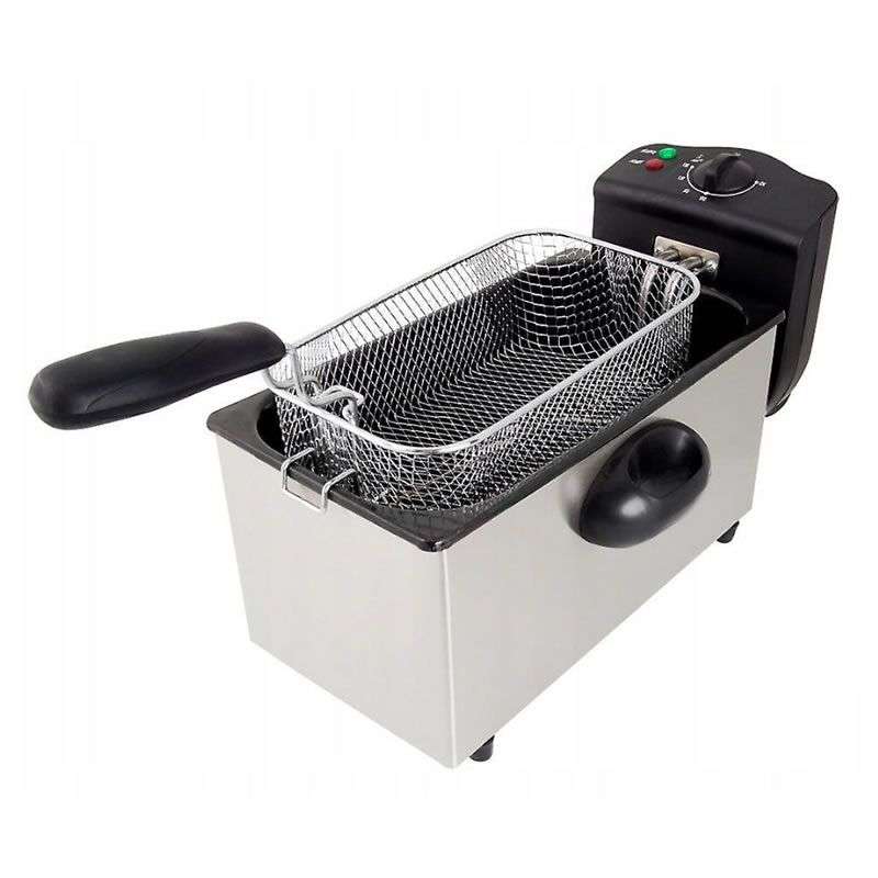 3L Stainless Steel 2000W Temperature Control Deep Fryer