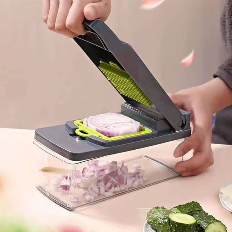 16 Piece Vegetable Chopper Set Multifunctional Slicer Dicer with 7 Blades