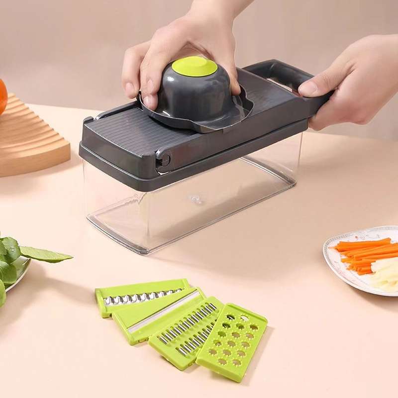16 Piece Vegetable Chopper Set Multifunctional Slicer Dicer with 7 Blades