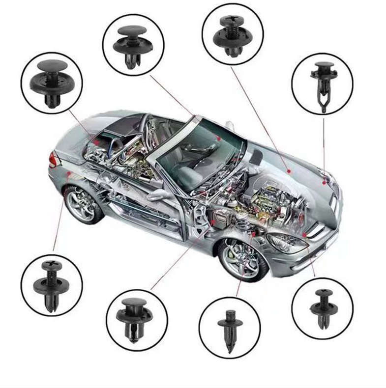 680 Pieces Auto Retainer Plastic Fastener Clips & Car Trim Removal Tool Kit