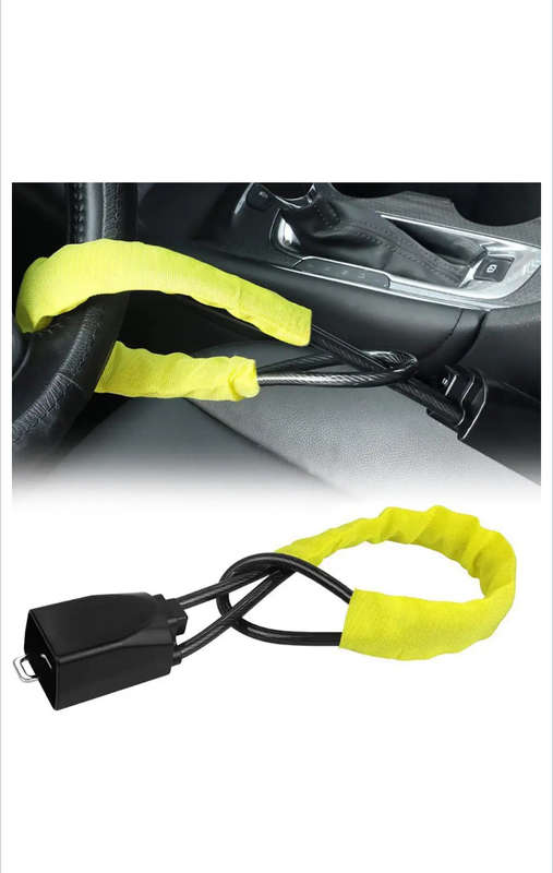 Steering wheel lock anti-theft device