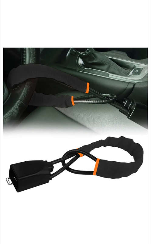 Steering wheel lock anti-theft device