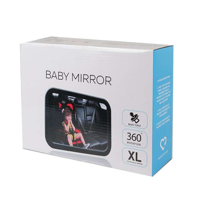 Car Interior Rearview Mirror 360 Rotating Car Baby Rearview Mirror