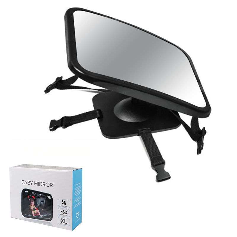Car Interior Rearview Mirror 360 Rotating Car Baby Rearview Mirror