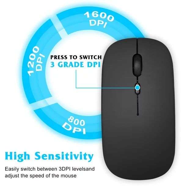 Rechargeable Ultra Slim Wireless Bluetooth Keyboard And Mouse Set