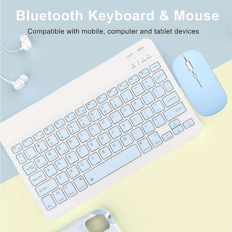 Rechargeable Ultra Slim Wireless Bluetooth Keyboard And Mouse Set