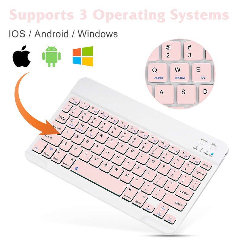 Rechargeable Ultra Slim Wireless Bluetooth Keyboard And Mouse Set