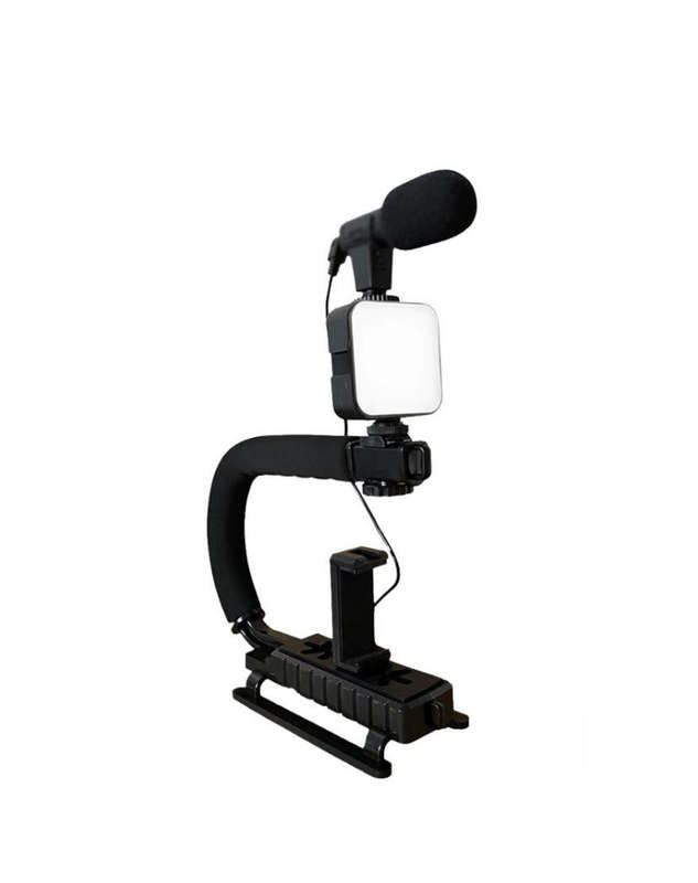 Vloggers LED Light Smart Live Video Package with microphone